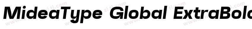 MideaType Global ExtraBold字体转换
